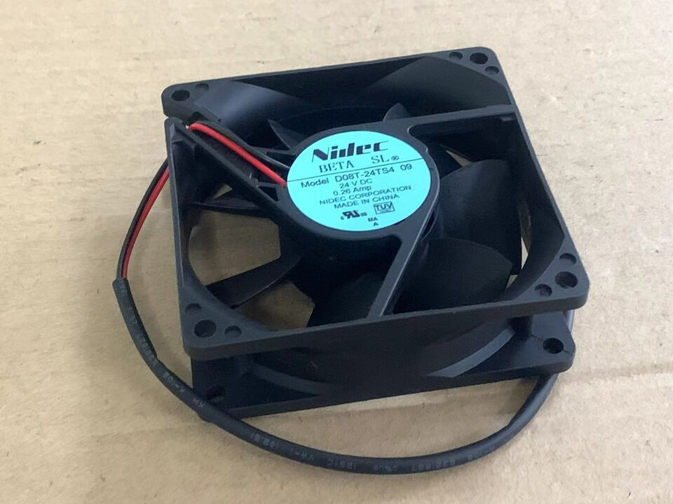new 1PC 24V 0.26A 80X80X25MM 2wire D08T-24TS4 09 Double ball cooling fan - KOEED