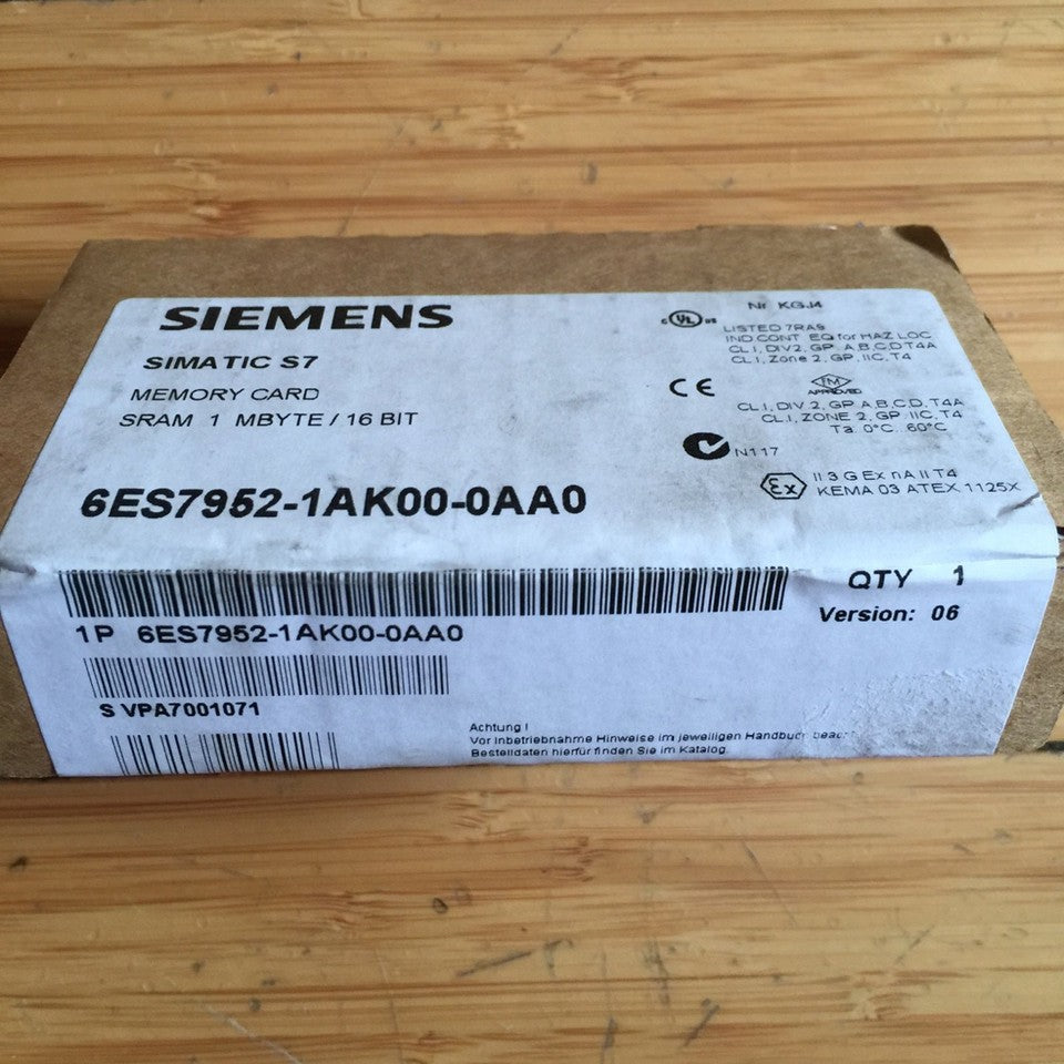 new Siemens 6ES7952-1AK00-0AA0 6ES79521AK000AA0 ping