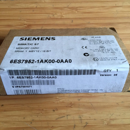 new Siemens 6ES7952-1AK00-0AA0 6ES79521AK000AA0 ping