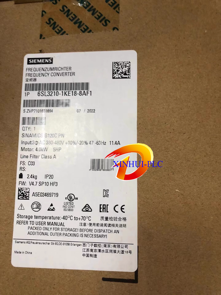 new Unopened 6SL3210-1KE18-8AF1 PLC 6SL3 210-1KE18-8AF1 Inverter Fast Delivery - ABB
