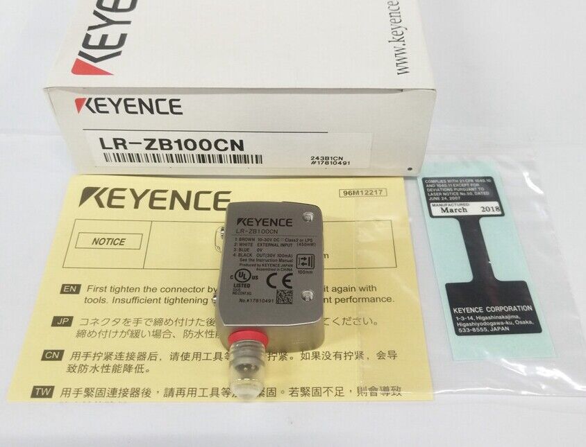 new 1PC Keyence LR-ZB100CN Laser Sensor In Box ping LRZB100CN - KEYENCE