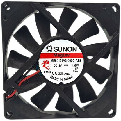 new 1PC Silent Cooling Fan 2Pin ME80151V3-000C-A99 80X80X15MM 8015 12V 1.08W - ME CONTROL SYSTEMS