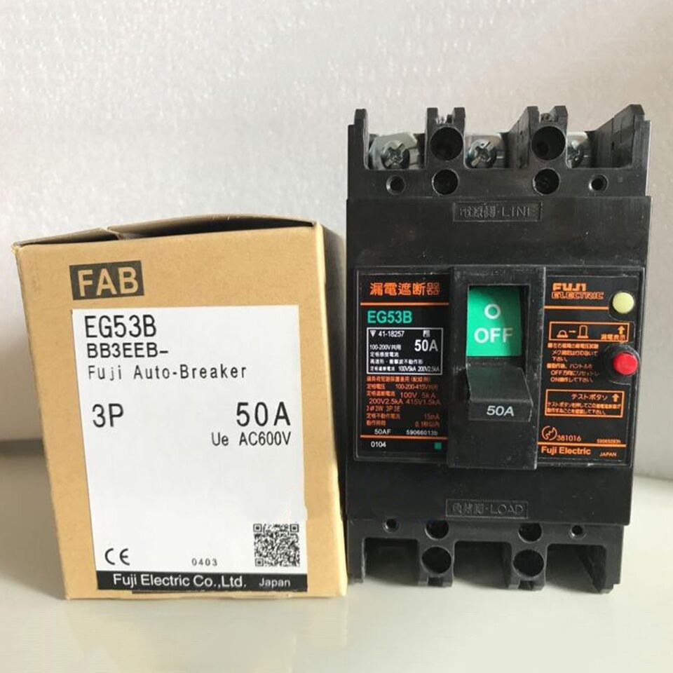 new 1PC Fuji EG53B 3P 50A Electric Auto Breaker - FUJI