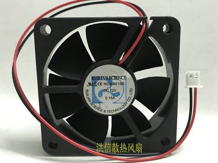new 1 PCS RDM6015S DC12V 0.15A 60*60*15MM 2wire SCIENCE fan - SCIENCE