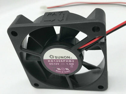 new 1 PCS Fan 60*15MM cooling fan 2 Pin KD1206PHB2 DC12V 1.9W 6015 - PLCFAN