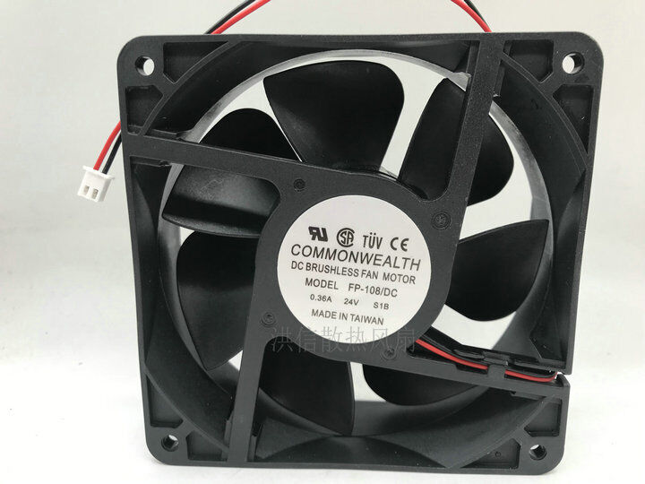 new 1 PCS Fan 12CM 2 pin axial cooling fan FP-108/DC S1B DC24V 0.36A 12038 - PLC INDUSTRY
