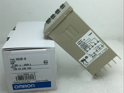 new Omron H5CR-B 100-240VAC Timer One H5CRB - OMRON