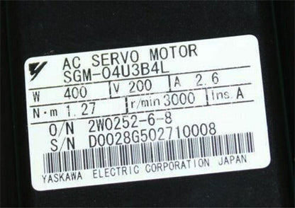 new One Yaskawa SGM-04U3B4L SGM04U3B4L Servo Motor ping - YASKAWA