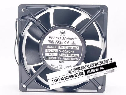 new 1 pcs aluminum frame AC cooling fan 12038 12CM PM1238HA1B-7 100-120V - PLCTECH