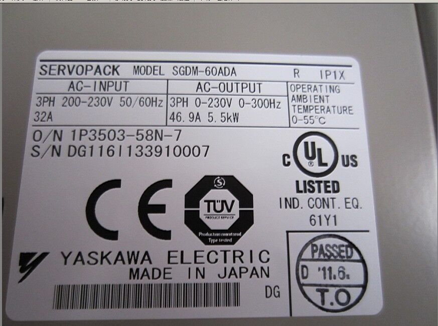 new 1PC Yaskawa SGDM-60ADA Servo Drive SGDM60ADA ping
