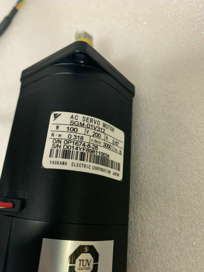 YASKAWA SGM01V312 AC SERVO MOTOR - YASKAWA