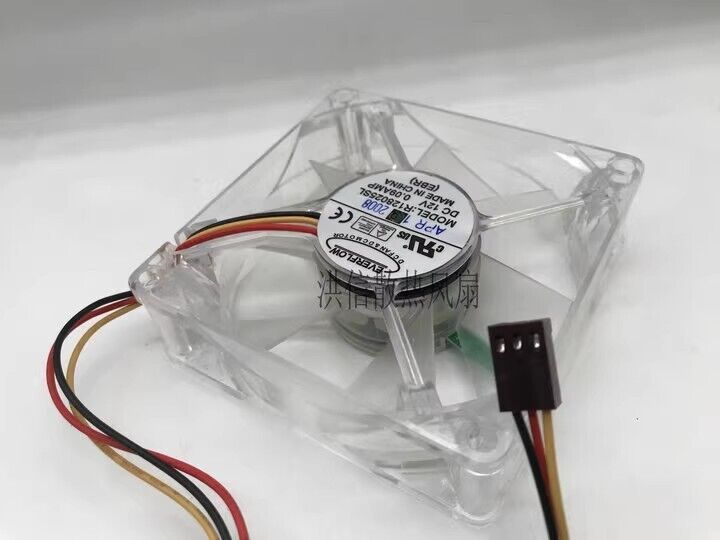 new 1 pcs fan 8cm 3 wire cooling fan R128025SL DC12V 0.09A 8025 - INDUSTRALPRO