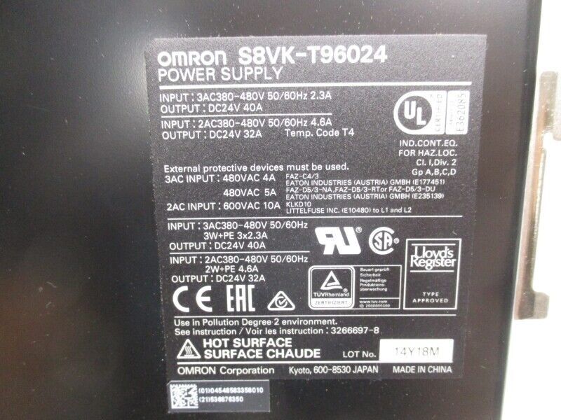 new 1PC Omron S8VK-T96024 S8VKT96024 Power Supplyer ping - OMRON