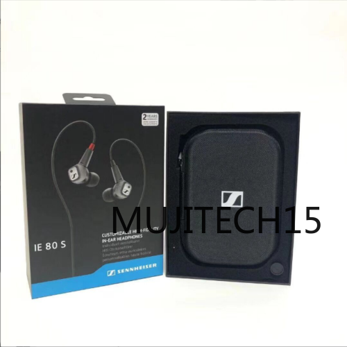 new Sennheiser IE 80 S In-Ear High-Fidelity Wired Earphones Black & Sealed - SENNHEISER