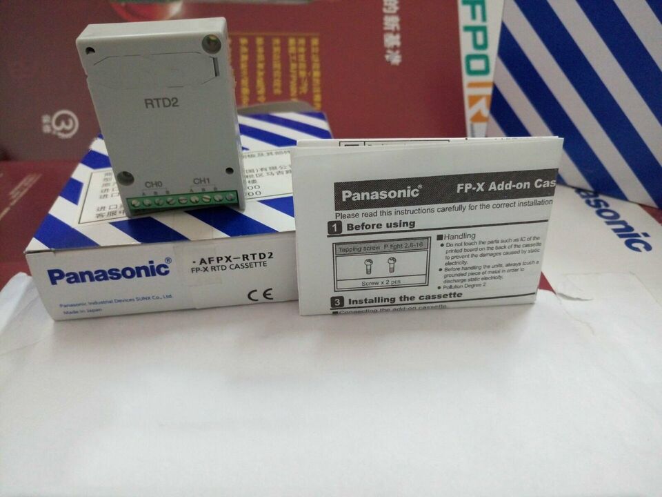 New Panasonic AFPX-RTD2 Analog and Thermocouple Cassettes 1-PC - PANASONIC
