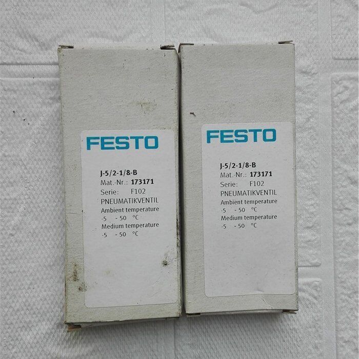 new Festo J-5/2-1/8-B 173171 Solenoid Valve One J5/21/8B - FESTO