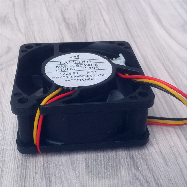 new 1 PCS FAN DC 24V 0.10A 60*60*25MM 3 Pin CA1027H11 MMF-06D24ES-RC1 - MMF