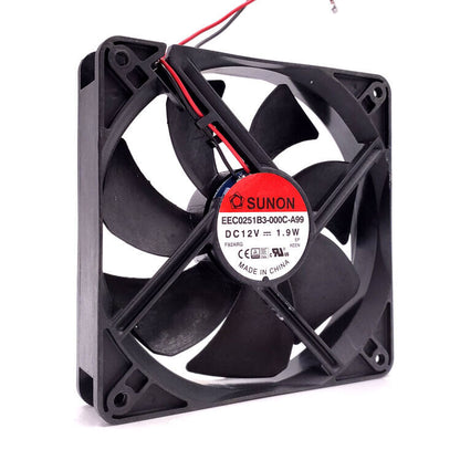 new 1PC 1.9W 12025 2pin Quiet host cooling fan EEC0251B3-000C-A99 DC12V 161mA - E-CONTOUR ELECTRONICS