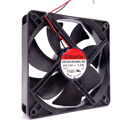 new 1PC 1.9W 12025 2pin Quiet host cooling fan EEC0251B3-000C-A99 DC12V 161mA - E-CONTOUR ELECTRONICS