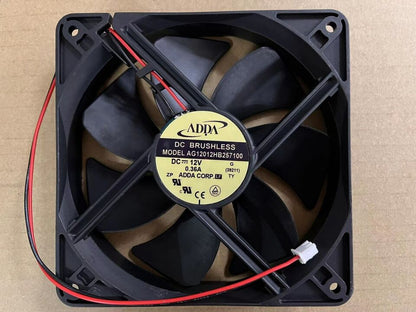 new 1PC 12V 0.36A 12025 12cm 2-wire double ball cooling fan AG12012HB257100 - INDUSTRIALCOMPONENTS