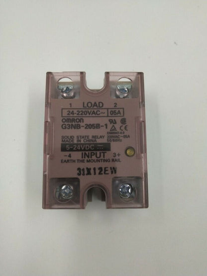 new Omron G3NB-205B-1 5-24VDC Solid State Relay One G3NB205B1 - OMRON