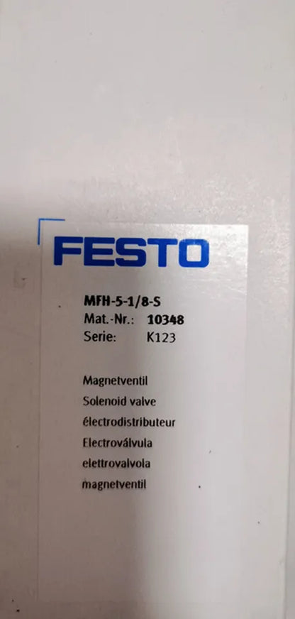 FESTO MFH-5-1/8-S 10348 Solenoid Valve for Efficient Control - FESTO