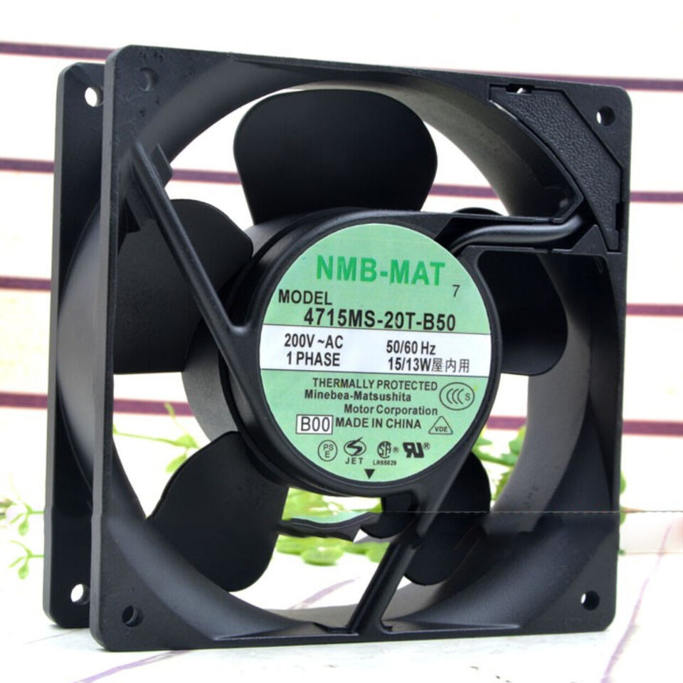 new 1PC aluminum frame AC cooling fan axial flow 4715MS-20T-B50 200V 15/13W 12038 - GLOBALCOOLINGPARTS