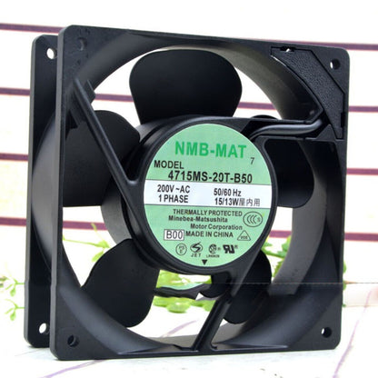 new 1PC aluminum frame AC cooling fan axial flow 4715MS-20T-B50 200V 15/13W 12038 - GLOBALCOOLINGPARTS