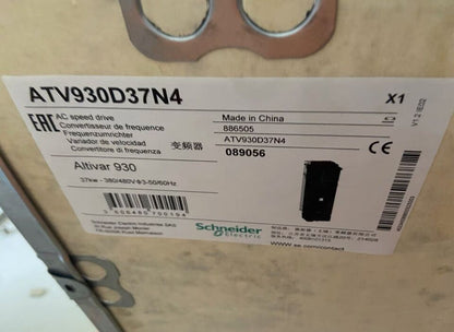 new One Schneider ATV930D37N4 Inverter ATV930D37N4 ping - SCHNEIDER ELECTRIC