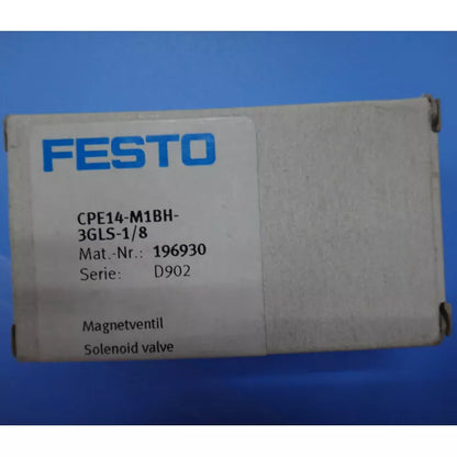Festo CPE14M1BH3GLS1/8 Solenoid Valve for PLC Control System, High Precision Oil-Actuated 1/8 inch Port, 196930 - FESTO