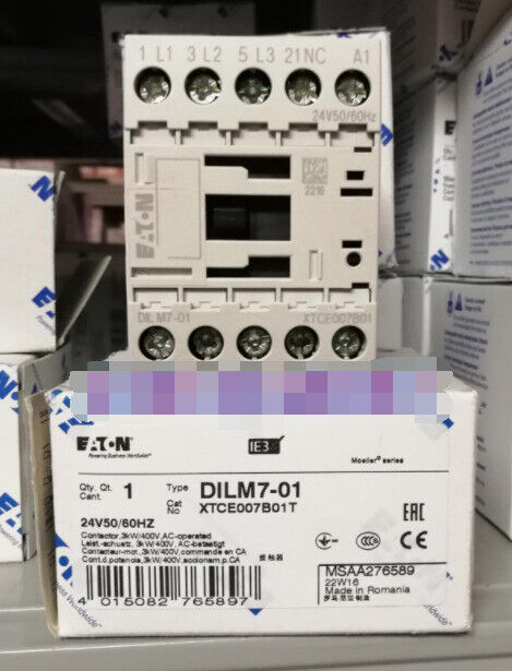 new Eaton Moeller DILM7-01 1PC  DILM701 24V50Hz/60Hz Moeller