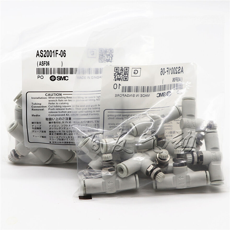 10-PC SMC AS2001F-06 Fittings Control Valve - SMC