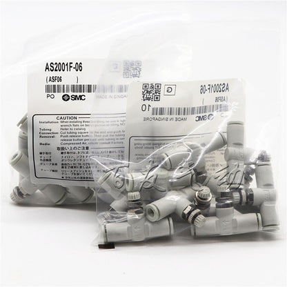 10-PC SMC AS2001F-06 Fittings Control Valve - SMC