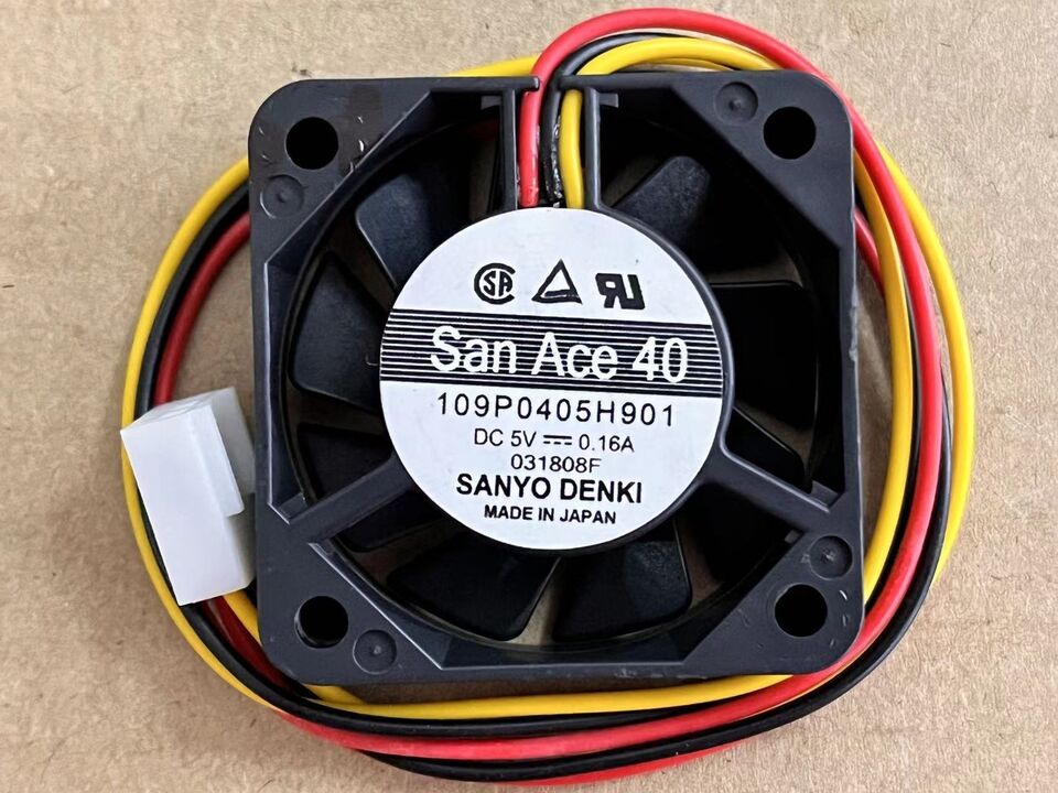 new 1pcs 4CM 5V 0.16A 4cm fan 3pin San Ace 40 109P0405H901 - SAN ACE