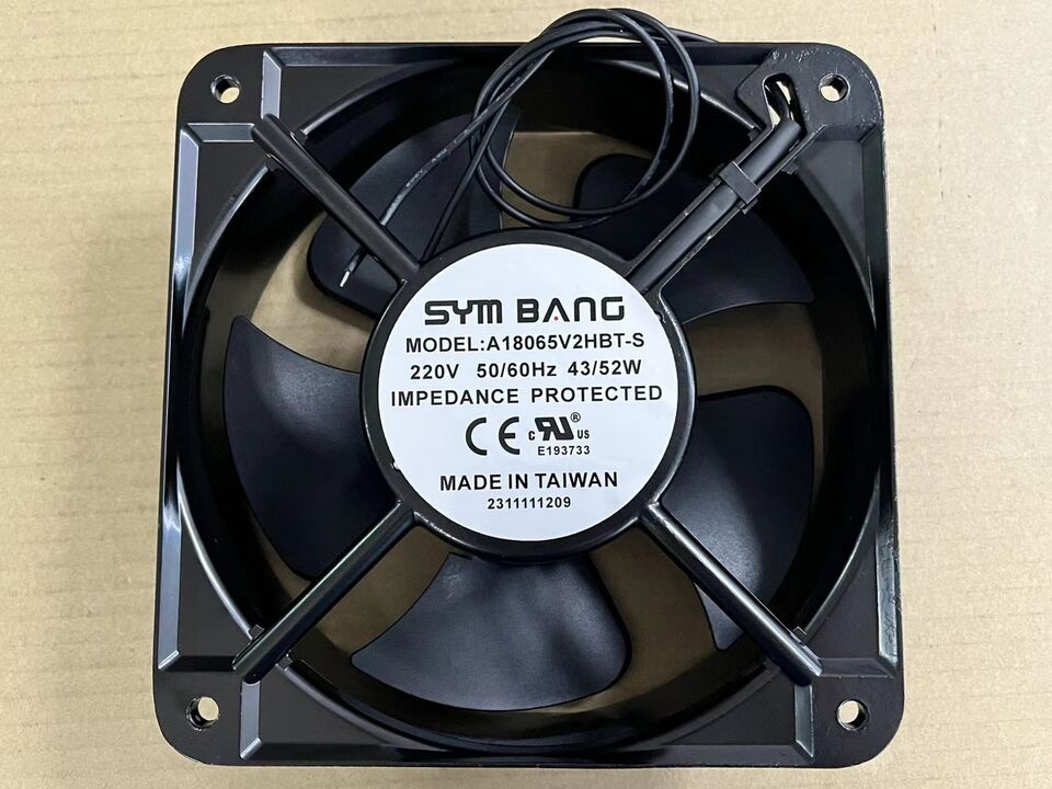 1PC SYM BANG A18065V2HBT-S 220V 0.22A 43W 180x180x65mm Axial Flow Fan - SYM BANG