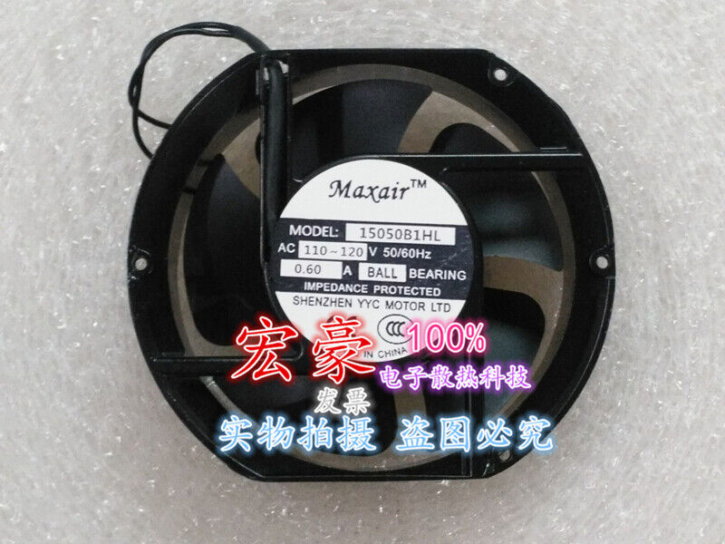 new 1 pcs Fan 17CM 2 WIRE cooling fan 15050B1HL AC 110-120V 0.60A 17251 - KOEED