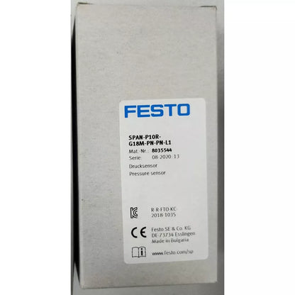 Festo SPAN-P10R-G18M-PN-PN-L1 8035544 Pressure Sensor - FESTO