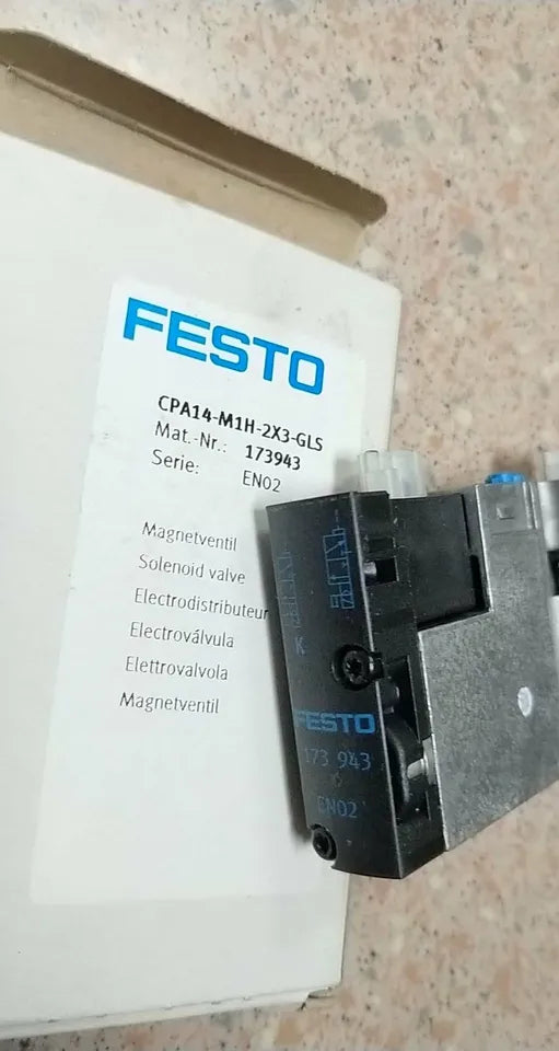 1PC Festo CPA14-M1H-2X3-GLS 173943 Solenoid Valve CPA14M1H-2X3GLS New In Box