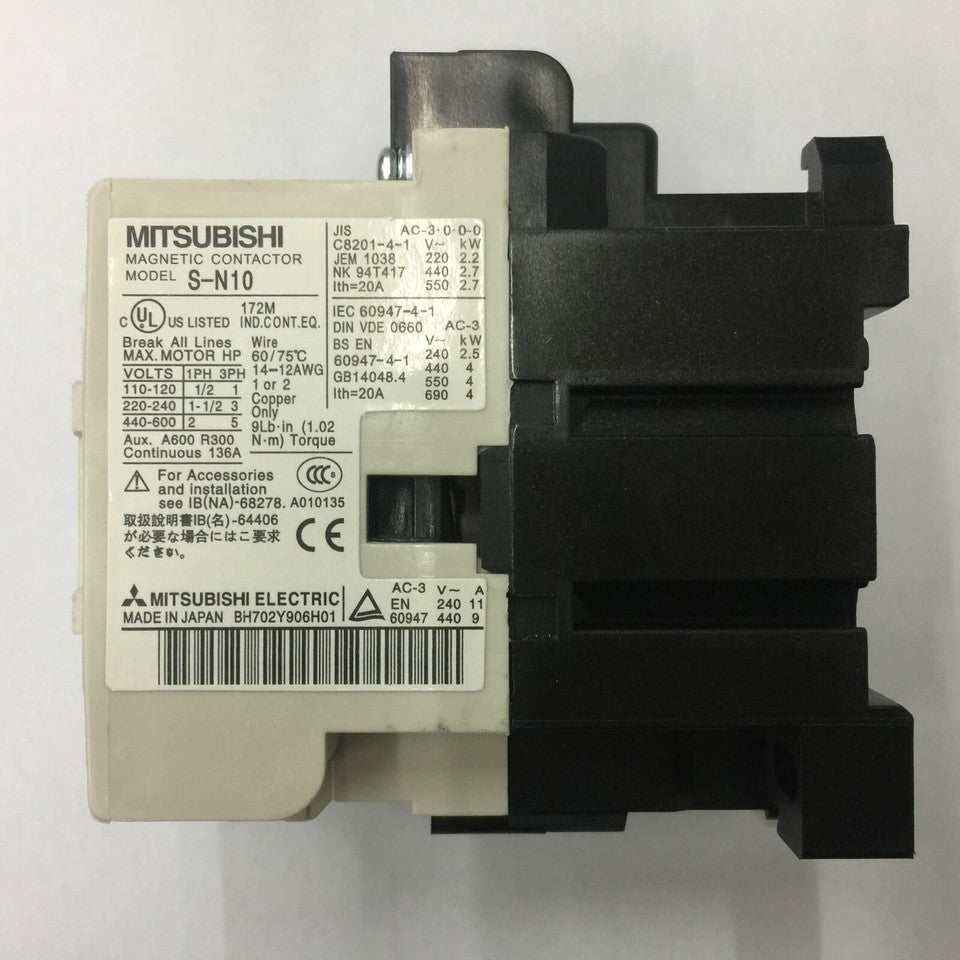 new Mitsubishi S-N10 AC220V Contactor SN10 1PC