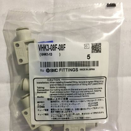 new 5PCS SMC VHK3-08F-08F Hand-operated Valves VHK308F08F - SMC