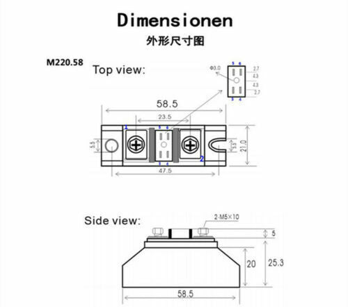 new 100A MD100A.58 power module with heat sink Anti-reverse charge rectifier diode - POWERTECH