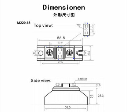 new 100A MD100A.58 power module with heat sink Anti-reverse charge rectifier diode - POWERTECH