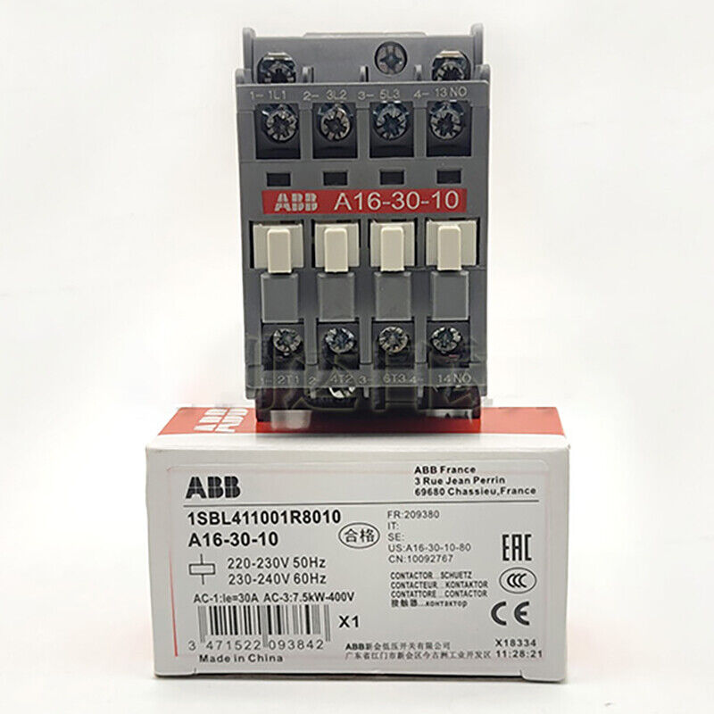 ABB A16-30-10 AC Contactor AC220V - ABB