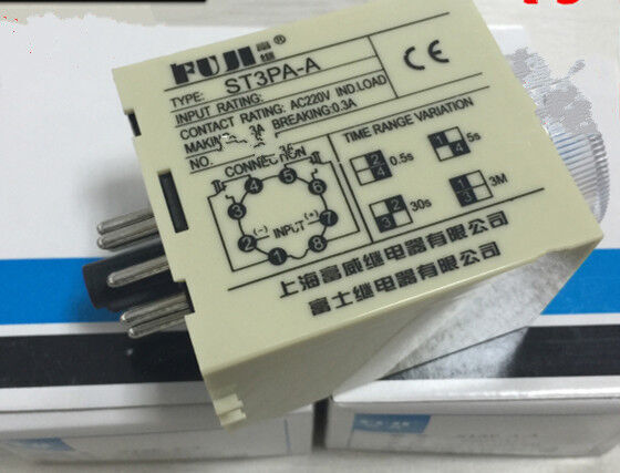 new 1PC Fuji ST3PA-A AC220V Time Relay ST3PAA - FUJI