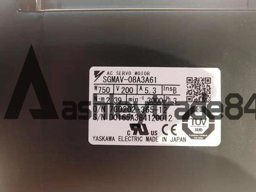 used 1PCS  Yaskawa servo motor SGMAV-08A3A61 SGMAV08A3A61