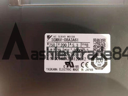 used 1PCS  Yaskawa servo motor SGMAV-08A3A61 SGMAV08A3A61