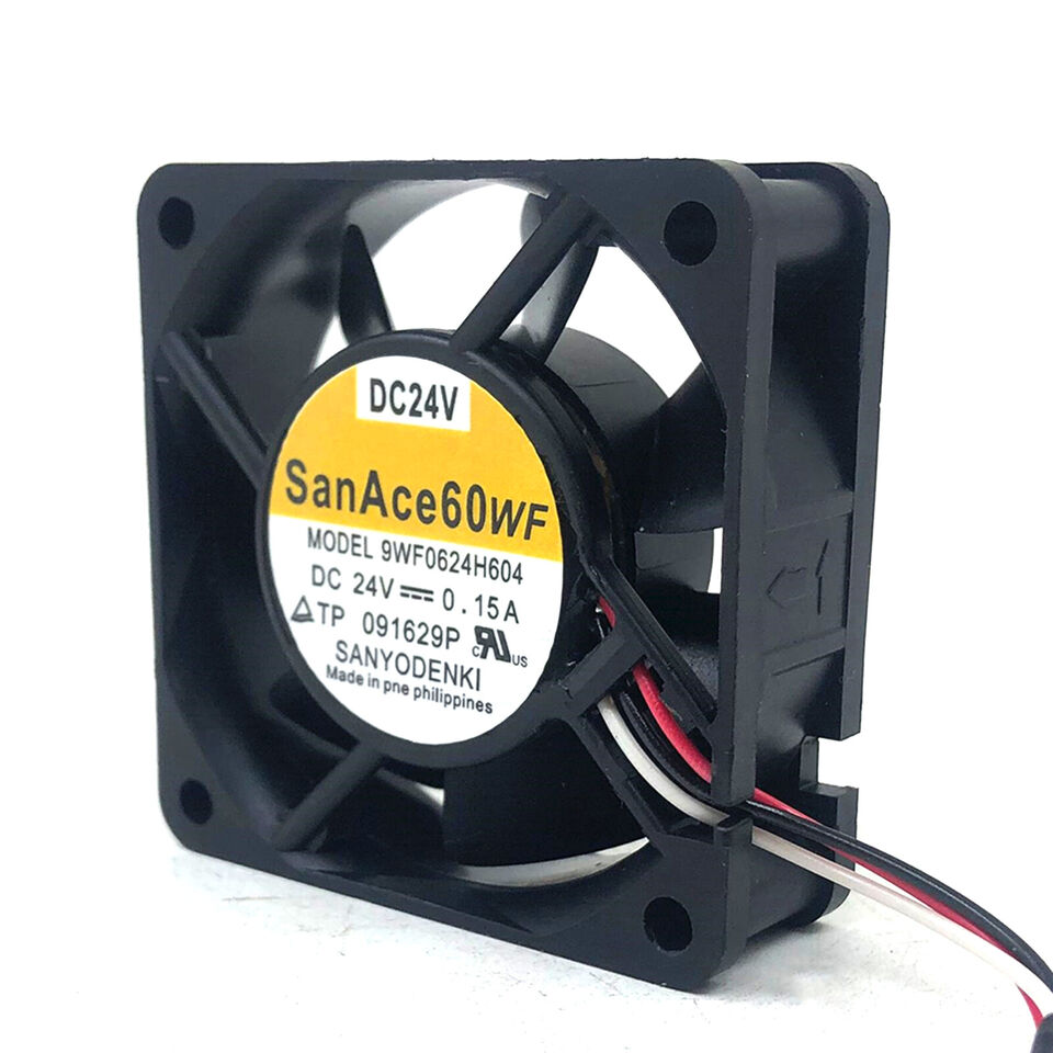 SANYO 9WF0624H604 DC24V Cooling Fan With White Plug - SANYO