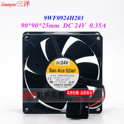 Efficient cooling fan for 24V 0.35A application - Sanyo 9WF0924H203 A90L-0001-0577 - SANYO