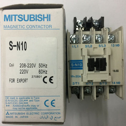 new Mitsubishi S-N10 AC220V Contactor 1PC SN10 - MITSUBISHI