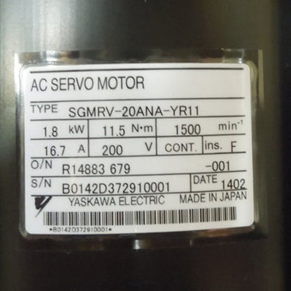 new YASKAWA SGMRV-20ANA-YR11 AC SERVO MOTOR SGMRV20ANAYR11 PING - YASKAWA